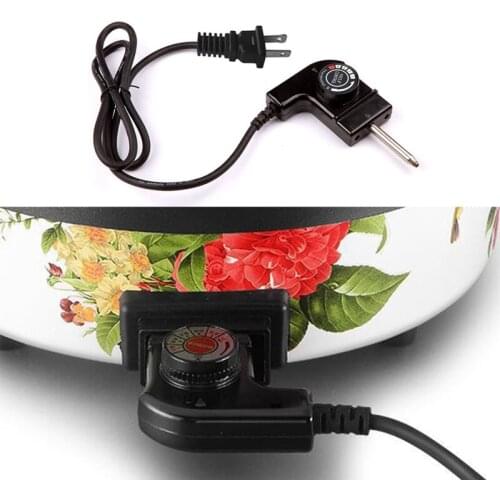 50LB US/UK/SA/EU/CN Plug Adjustable Power Cord with Automatic Regulator for Electric Baking Pan Electric Heating Pot Pin Plug