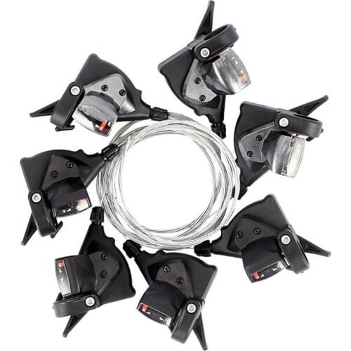 2Pcs 3x7/8/9/10/11 Bicycle Speed Trigger Shifter Brake Levers Road Bike Derailleur Cycling Disc Brake Levers with Shift Cable