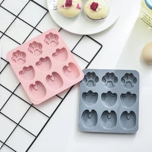 Animal Foot Silicone Fondant Cake Mold DIY Cookies Chocolate Mold Ice Cube Tray Ice Cream Maker Soap Form