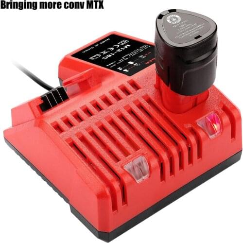 Replacement Power Tool Battery Charger For Milwaukee M12 12V 48-59-2401 48-11-2402 14.4v-18v Charger M18 EU Plug and USB Adapter