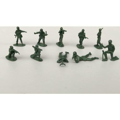 Super mini plastic Green soldier set