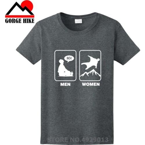 Wingsuiting Adventure Airfoil Flying Tee Shirts Dangerous Skydiving Funny Mens Cotton T-Shirts Extreme Sports Women T Shirts