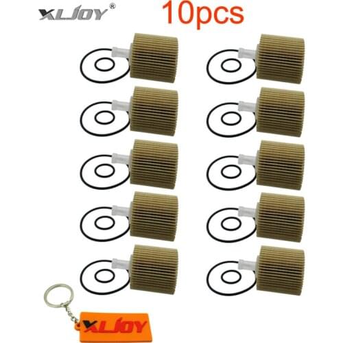 XLJOY 10pcs Oil Filter For Lexus RX350 RX450H TOYOTA 04152-YZZA1 Scion Avalon Camry Highlander Venza