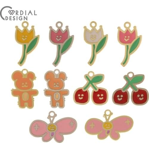 Cordial Design 100Pcs Choose/Paint Effect/Jewelry Accessorie/DIY Making/Multi Shape/Jewelry Findings & Components/Pendants