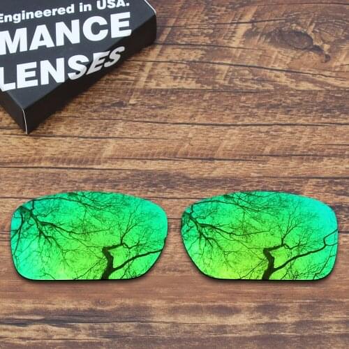 ToughAsNails Polarized Replacement Lenses for Oakley Turbine Sunglasses Green Mirrored (Lens Only)
