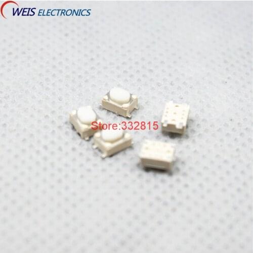 200PCS 3x4x2.5mm 4 PIN micro switch push button switches mini tact switch 3*4*2.5mm tactile SMD 4PIN Free shipping