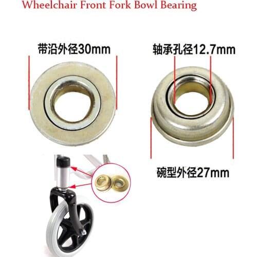 Wheelchair Accessories Front Fork Front Wheel Bearing with Vertical Shaft Bearing Steering Bearing Front Fork Bearing