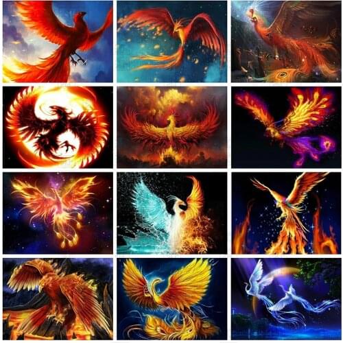 5D Diy Diamond Painting New Phoenix Handmade Home Decoration Full Square/round Animals Rhinestone Set Mosaic Artwork Gift