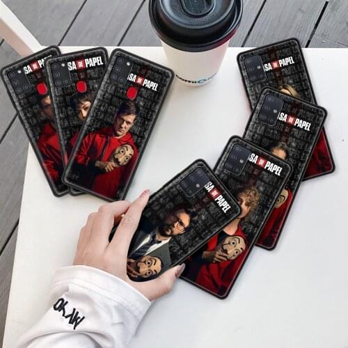 La Casa Papel Money Heist Case For Samsung Galaxy A51 A71 A21s A31 A52 5G A41 A12 A11 A02s A32 ShockProof Soft Phone Coque Funda