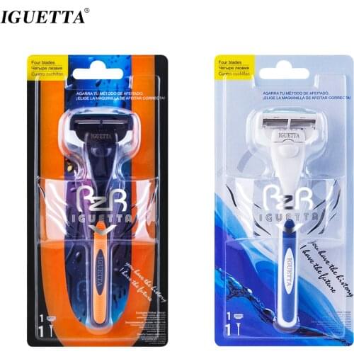 Mens Stainless Steel Razor Manual Shaver For Men New Mens 4 Layers Sharp Blades Razor Face Safety Razor Ladies Shaving Knife