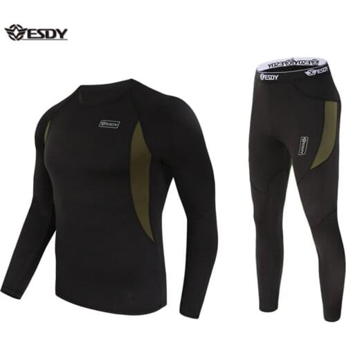 ESDY Thermal Underwear Sets Unisex Underwear Fleece Quick Drying Underwear trends, cycling, extreme challenges, hiking, camping