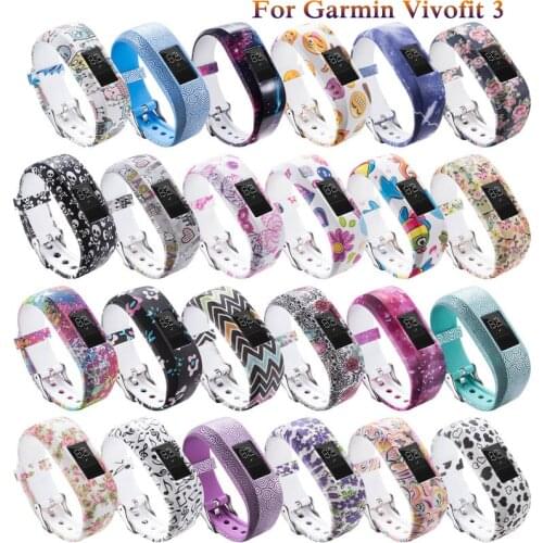 Colorful Watch bands Strap For Garmin Vivofit 3 Silicone Replacement Wrist Bands with Metal Buckle For Garmin Vivofit 3 Bracelet