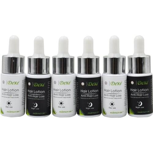 6pcs/set Dexe Hair Lotion Anti-hair Loss Day & Night Use Hair Growth Essence Keratin Hair Care Regrowth Treatment Serum Pilatory