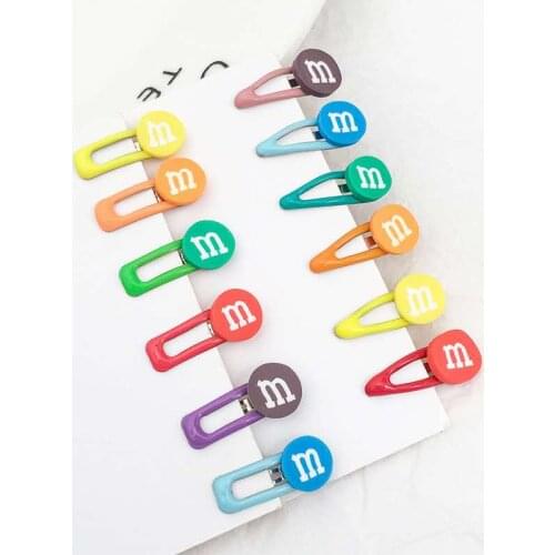 2020 New Dog Hair Clip 2CM BB Hairpin Colorful Bean Buckle Mini Maltese Hair ClipTeddy Super Mni Pet Headdress Accessories