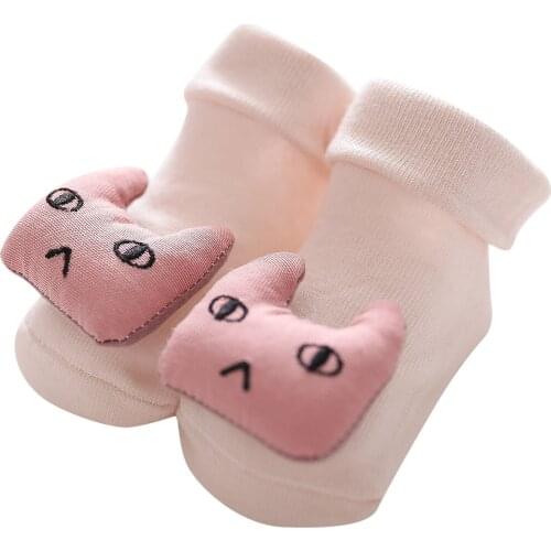 2021 New Baby Floor Socks Stereoscopic 3D Cartoon Warm Floor Socks Non-Slip Infant Toddle Baby Accessories Autumn Winter