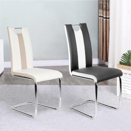 2Pcs Bow Dining Chair Dining Chair House Kitchen Single Hole Backrest Leisure Stool Safe Non-slip Elegant Nordic Coffee Chair