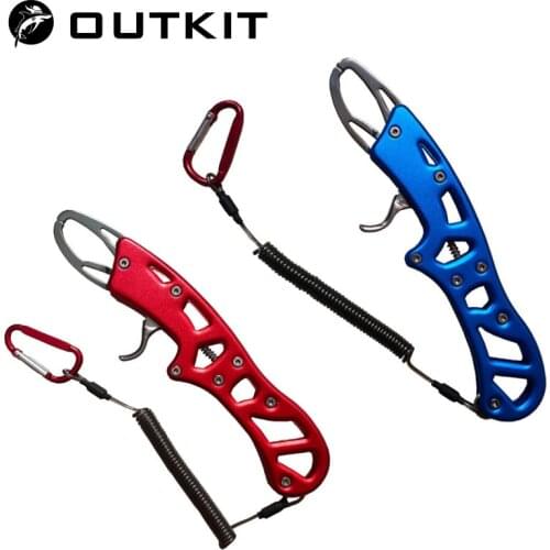 OUTKIT Fishing Tackle Set Aluminium alloy Fish Lip Grip Fish Controler with Multifunction Pliers Equipment for Fishing Tools