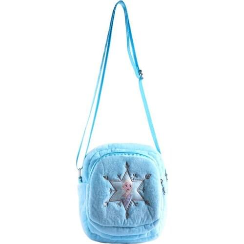 Disney Bag Princess Elsa Plush Bag Kids Purse Frozen 2 Girls Plush Backpack Cute Bags for Girls Purses Mini Backpack