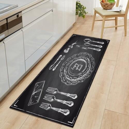 Tableware Floor Kitchen Mat Carpets Anti-Slip Home Carpet Rug Door Entrance Mats Rugs And Carpets For Home Living Room