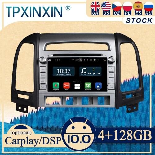 PX6 For Hyundai 3 Holes Santa FE 2006-2012 Android10 Carplay Radio Player Car GPS Navigation Head Unit Car Stereo WIFI DSP BT