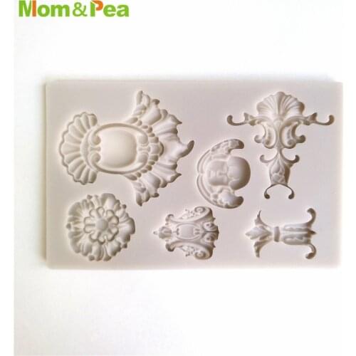 Mom&Pea GX270 Deco Shaped Silicone Mold Cake Decoration Fondant Cake 3D Mold Food Grade