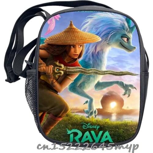 Raya and The Last Dragon Messenger Bag Cartoon Crossbody Bag Girls School Bags Kids Book Bags Children Schoolbags Best Gift