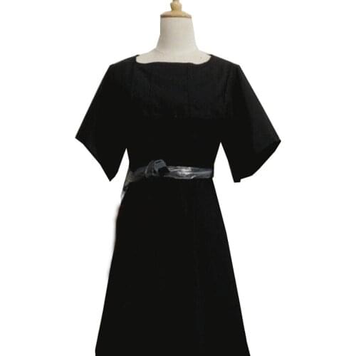 2018 Arya Stark Cosplay Costume Black Woman Long Dress Abbey Outfit Halloween Christmas Costume