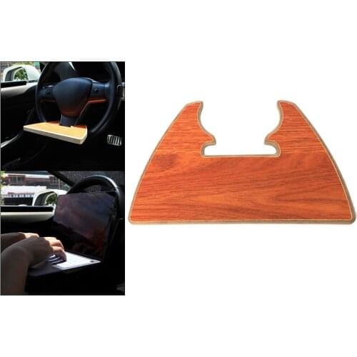 Car Steering Wheel Tray Compatible with Tesla Model 3 Y 2021 Wooden Table Portable Parts Acc