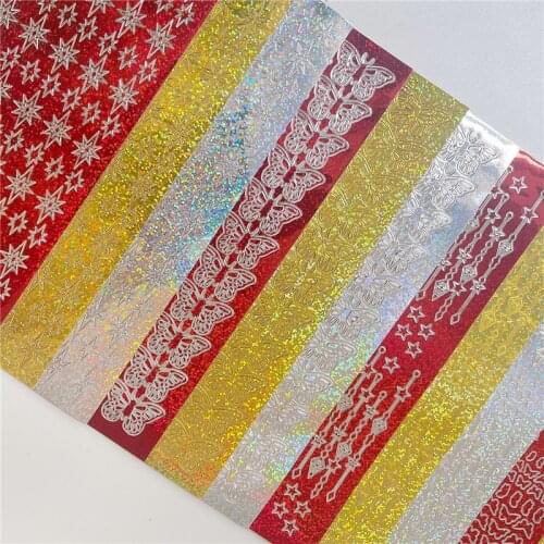 Bronzing Butterfly Star Decorative PVC Laser Stickers Kawaii Hand Account DIY Decor Collage Material Sticker Korean Stationery