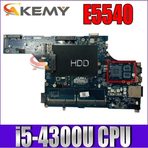 CN-031HKY 031HKY 31HKY For DELL E5540 Laptop Motherboard LA-A101P With i5-4300U SR1ED 100% working