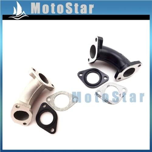 26mm Engine Carburetor Carb Inlet Manifold Intake Pipe + Gasket For 110cc 125cc 140cc Chinese Pit Dirt Bike Motorcycle