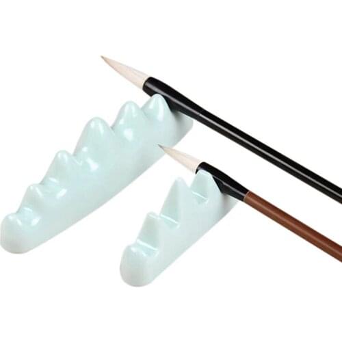 1 Pcs Ceramic Writing Brush Holder Chinese Calligraphy Pen Holder for Painting