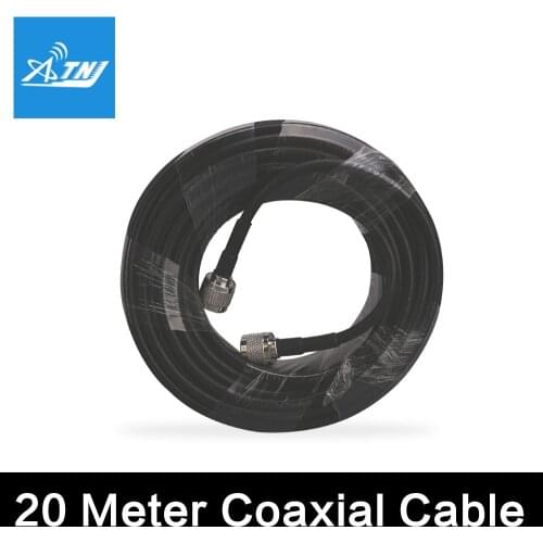 20 meters RG6 Low Loss Coaxial Cable 50ohm N Male To N Male Communication Coax Cable For Mobile Phone Signal Booster Repeater