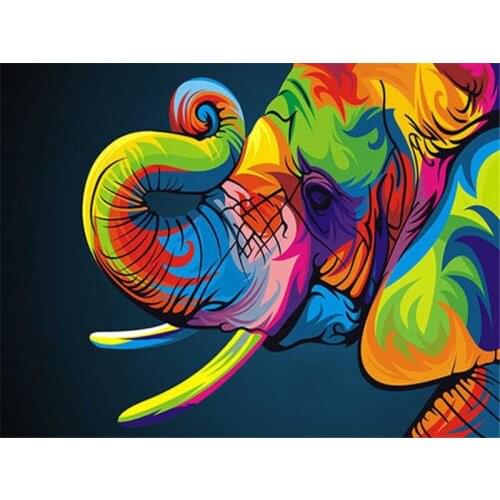 Colorful Animal Modern HD Printed Painting Canvas Home Decor # Poster Wall Art Picture