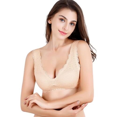 Lace women underwear non-trace fitness push up bra sexy bras for women lace modis bralette breathable lingerie female lady