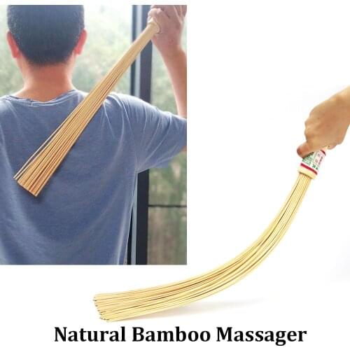 Natural Bamboo Massager Muscle Relaxed Pat Stick Gua Sha Device Back Leg Fatigue Relief Beat Health Care Body Massage Tool