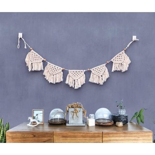 Macrame wall hanging Decorative Sticker Room Decoration DIY Wall Art Home Decor boho decor tapestry wall fabric