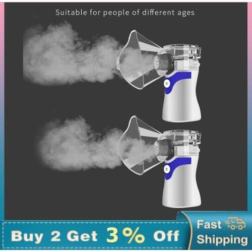 Mini Handheld Portable Inhale Nebulizer Mesh Atomizer Silent Inhaler Nebuliser Inhalator for Kids Adult Nebulizador