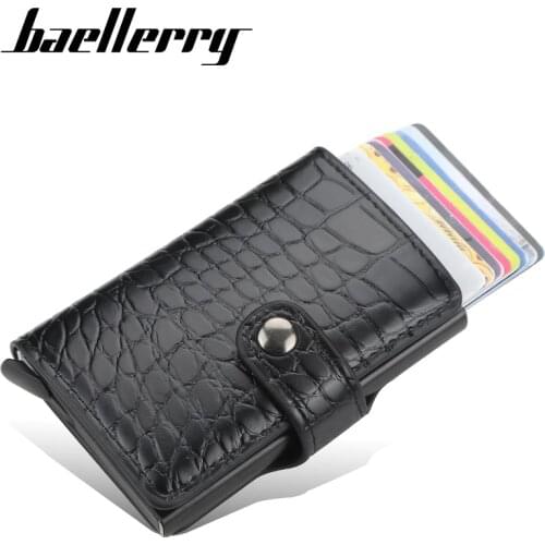 2021 New Carbon Fiber RFID Blocking Mens Credit Card Holder Leather Bank Card Wallet Case Cardholder Protection Purse For Women