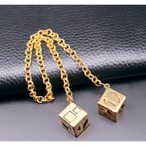 New hot metal The Last Jedi Han Solo Smugglers Dice Cube Pendant long chain Bracelet jewelry dropship