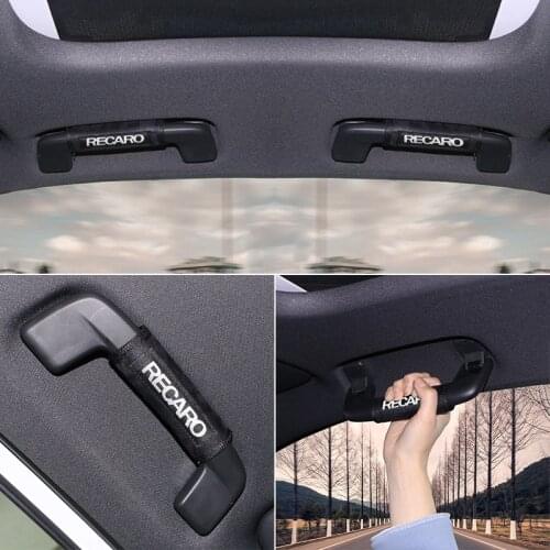 New Car Accessories Auto Interior Roof Handrail Protector Cover for Recaro Racing Car styling