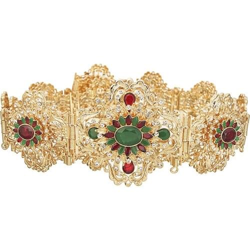 New Moroccan Metal Belt Royal Wedding Jewelry Gold Robe Jewelry Algerian Wedding Belt