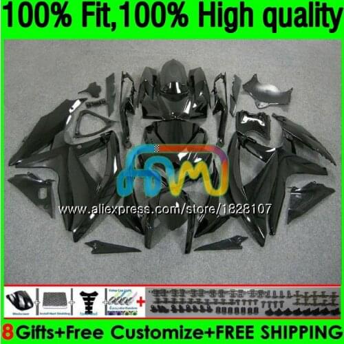 OEM For SUZUKI Gloss black GSXR 600 750 CC GSX R600 GSXR600 08 09 10 38BS.4 GSX-R600 GSXR-750 K8 GSXR750 2008 2009 2010 Fairing