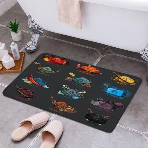 Dice Role Type Anti-slip Doormat Vacuuming Water Absorbing Kitchen Bedroon Bath Floor Mats Home Entrance Home Decora