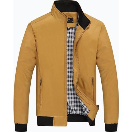 Factory direct autumn and winter thin mens collar solid color slim jacket youth Korean leisure jacket men
