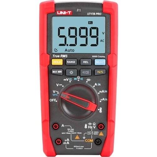UNI-T UT17B PRO Handheld Digital Multimeter AC DC Voltage Tester