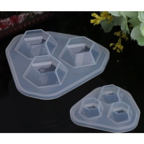 Silicone Mold Diamond Shaped Jewelry DIY Cake Decoration Dessert Handmade Tools