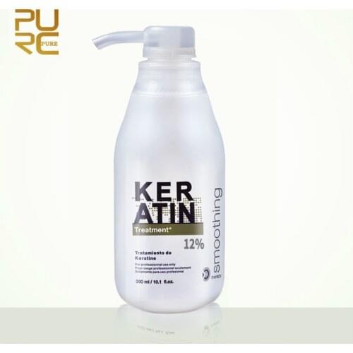 PURC 12% Formaldehyde Keratin Treatment Hair Products Straightening 300ml Hair Care Repair Free Shipping