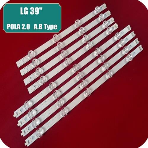 LED Backlight strip 9 Lamp For LG 39" TV 39LN5100 INNOTEK POLA2.0 39 39LA620S POLA 2.0 39LN5400 39LN5300 HC390DUN-VCFP1