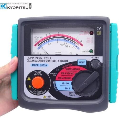 Kyoritsu insulation tester fuse protected Japan 3131A/3132A
